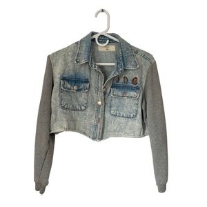 crop denim jacket
